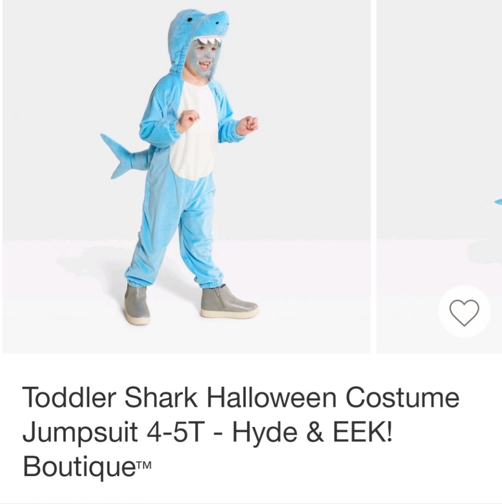 Hyde & Eek Boutique Shark Toddler Costume Halloween